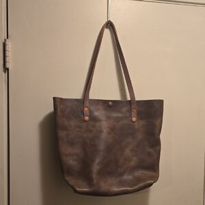 Brown Leather KMM & Co. Tote Bag